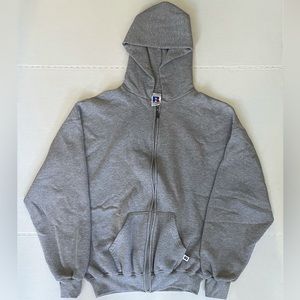 Gray Russell athletics zip up Size XL